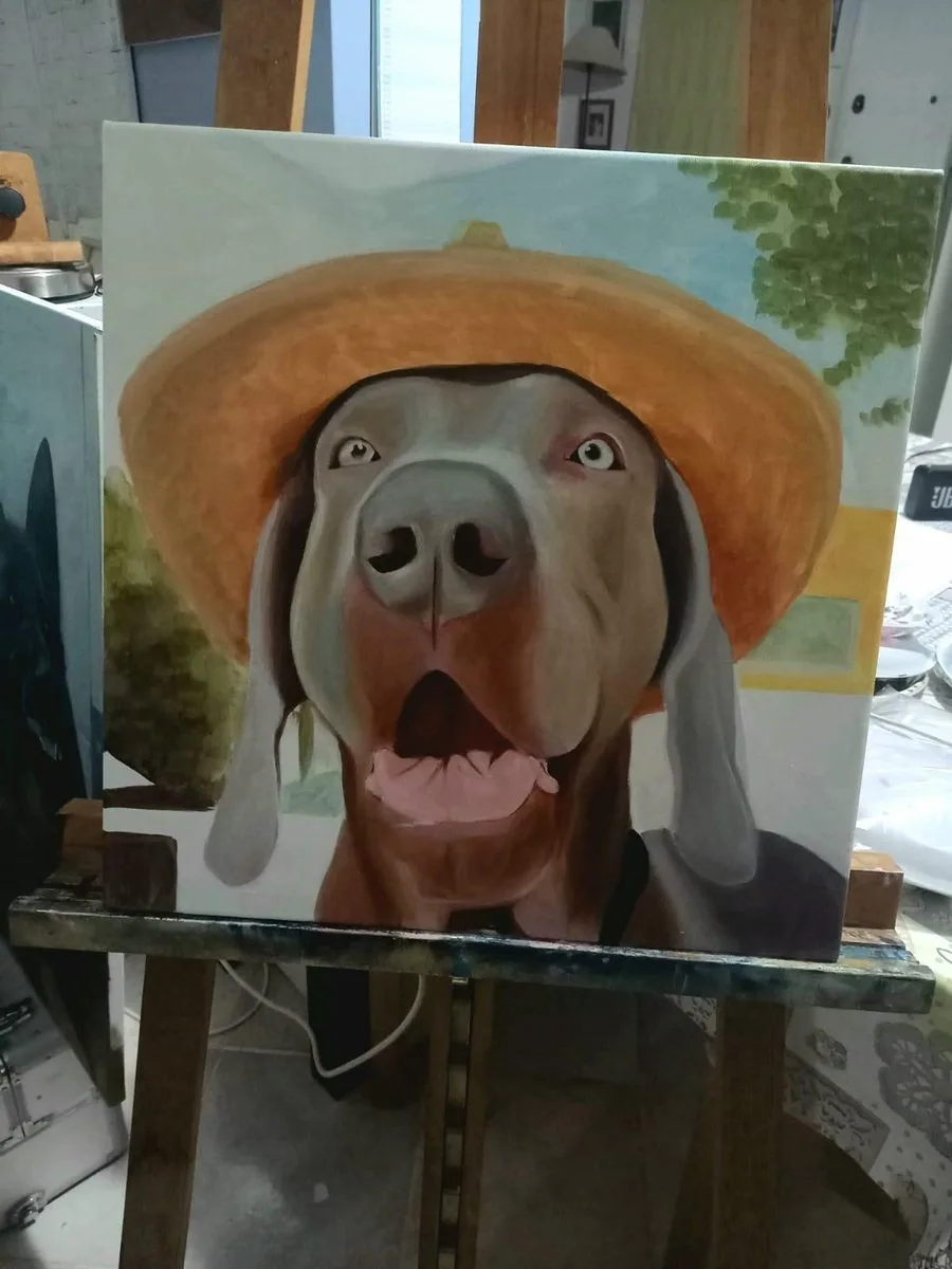 Ritratto dipinto da Francy Love Art