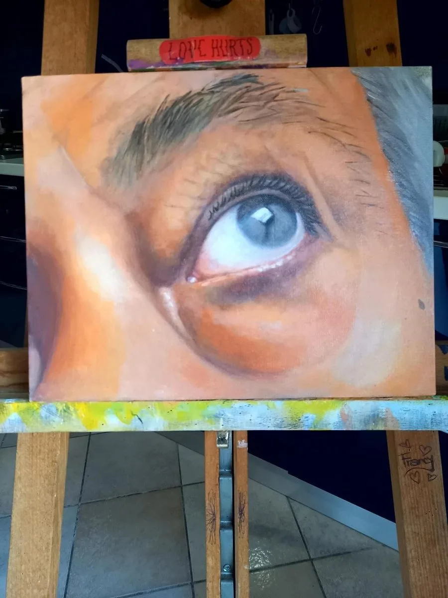 Ritratto dipinto da Francy Love Art