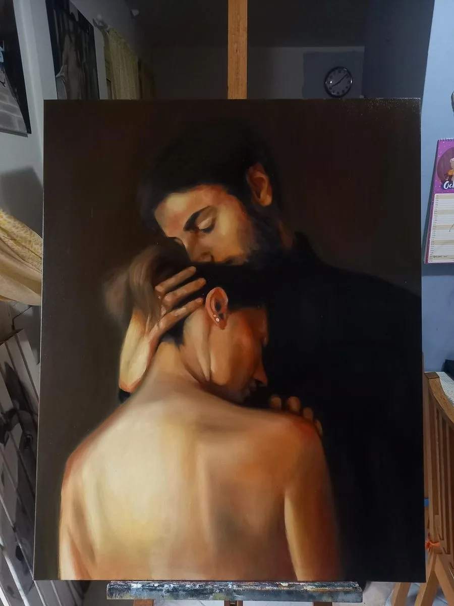 Ritratto dipinto da Francy Love Art