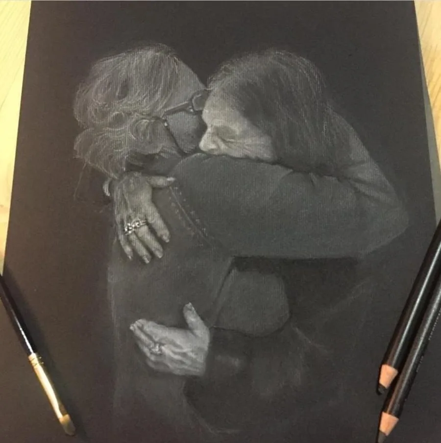 Ritratto dipinto da Francy Love Art
