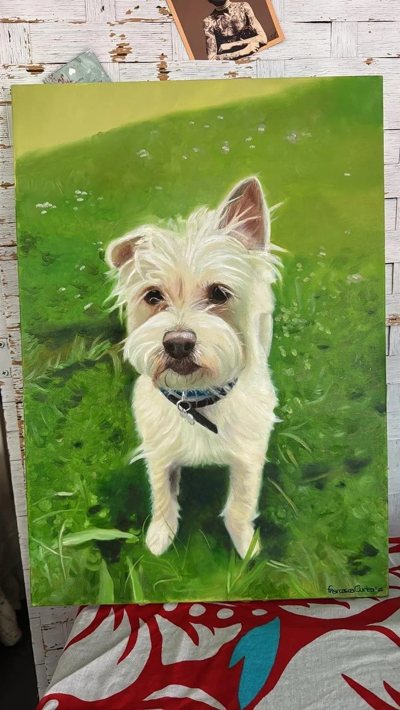 Ritratto dipinto da Francy Love Art