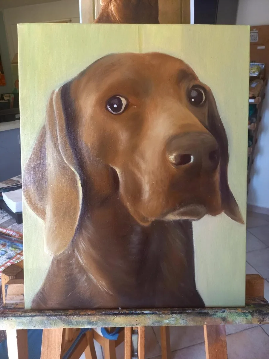 Ritratto dipinto da Francy Love Art