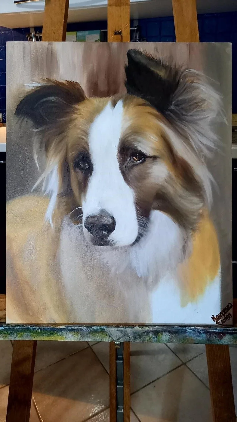Ritratto dipinto da Francy Love Art