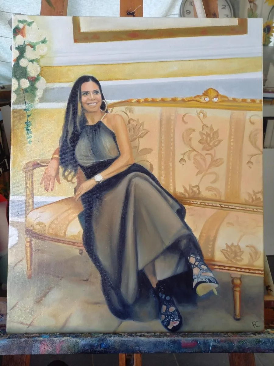 Ritratto dipinto da Francy Love Art