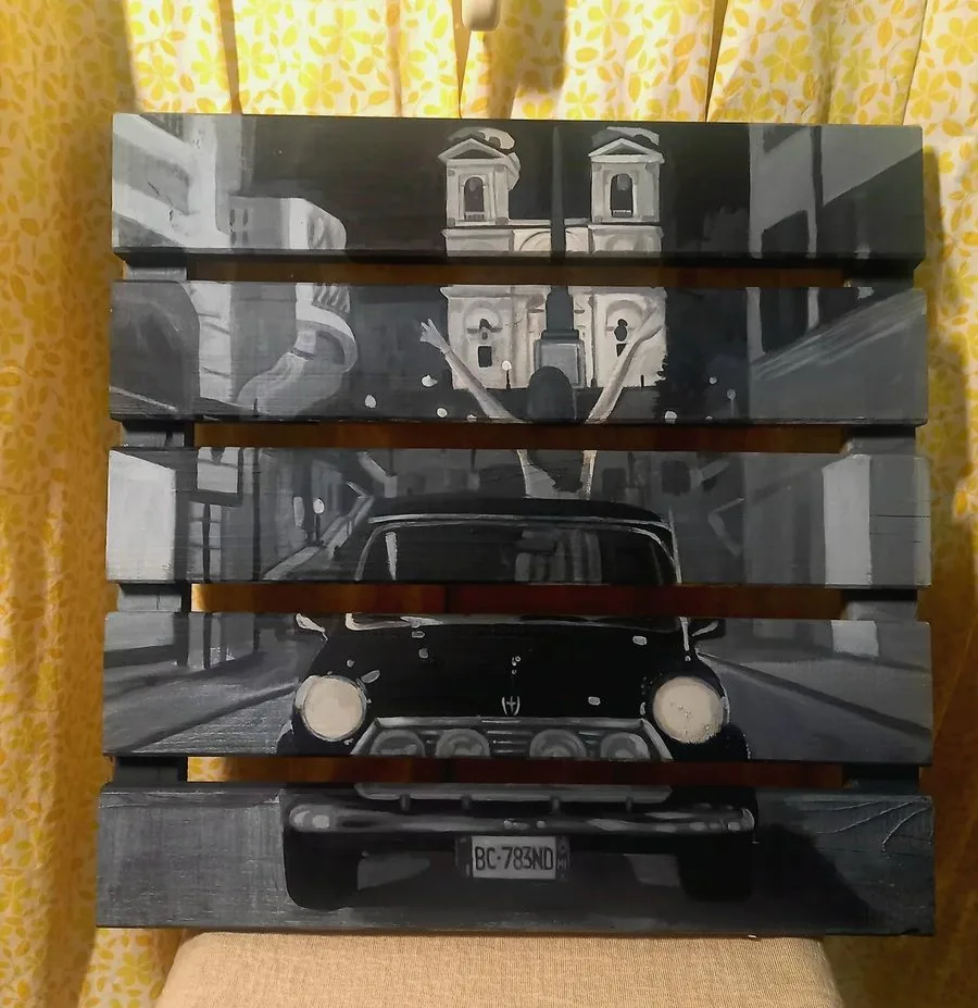 Dipinto su bancale di Francy Love Art