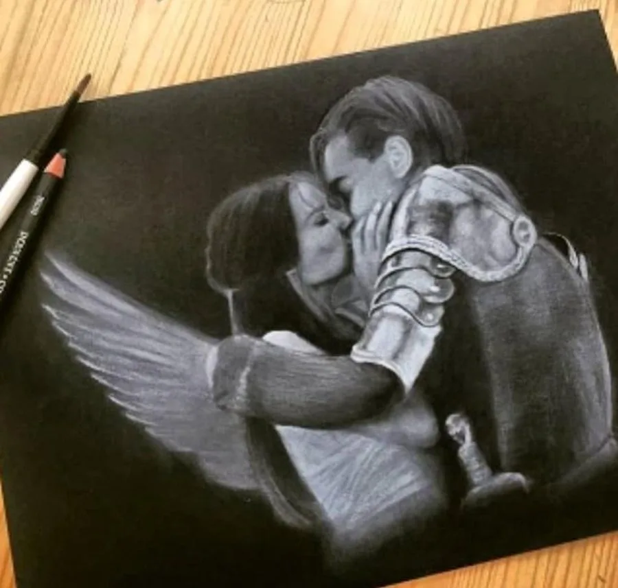 Ritratto dipinto da Francy Love Art