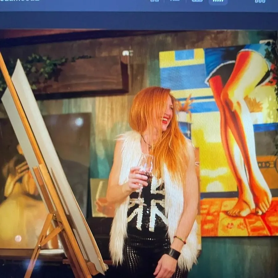 Francesca Ciurleo con le sue opere