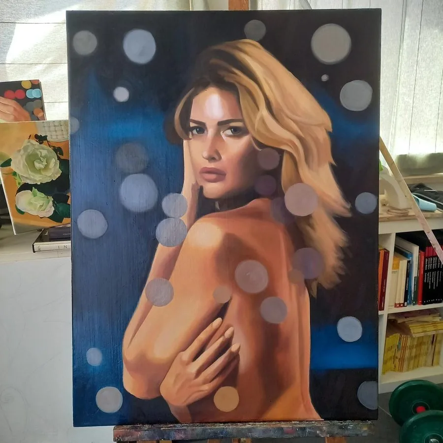 Ritratto dipinto da Francy Love Art