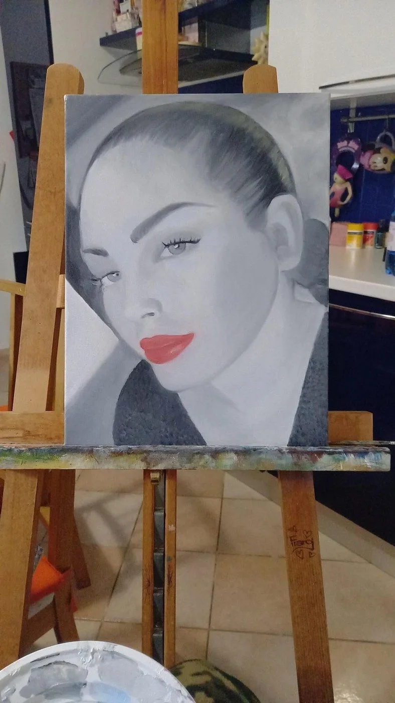 Ritratto dipinto da Francy Love Art