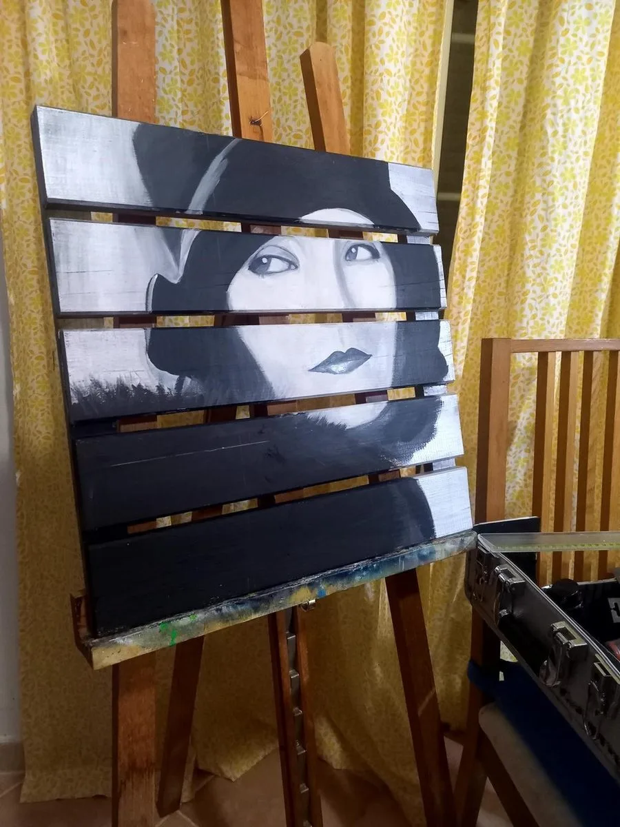 Dipinto su bancale di Francy Love Art