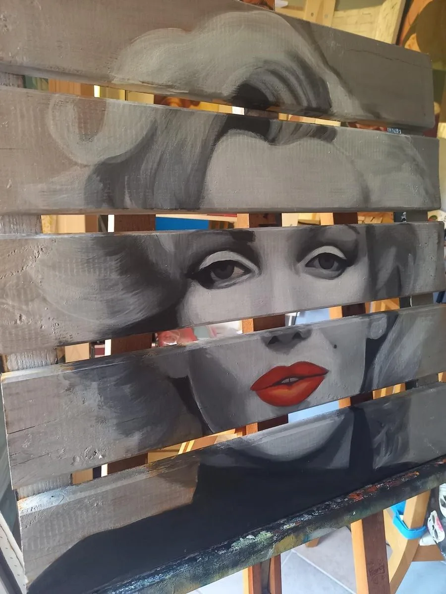 Dipinto su bancale di Francy Love Art