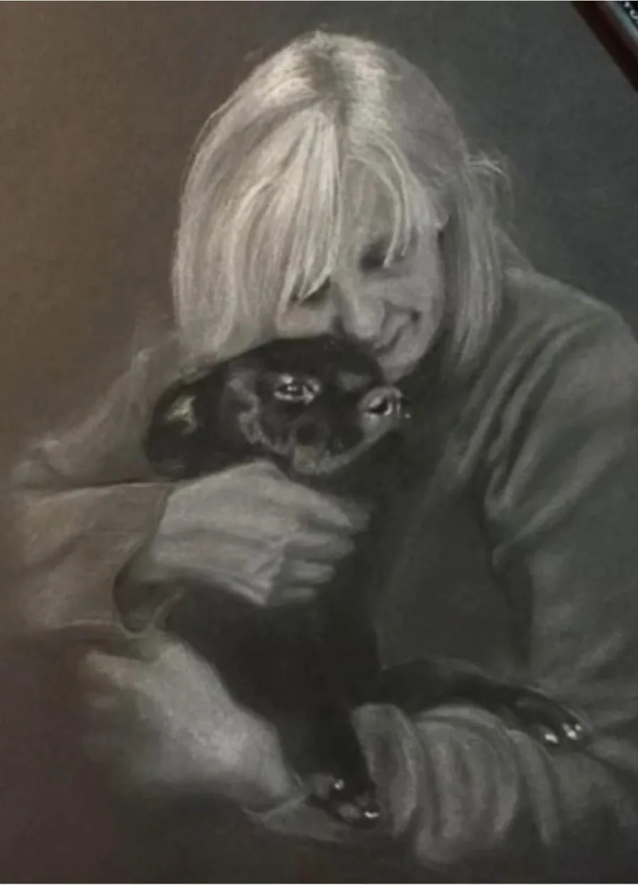 Ritratto dipinto da Francy Love Art